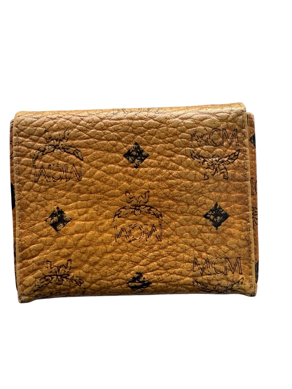GUC - MCM Cognac Visetos Monogram Wallet Trifold Leather Wallet - Good conditio - Picture 2 of 11